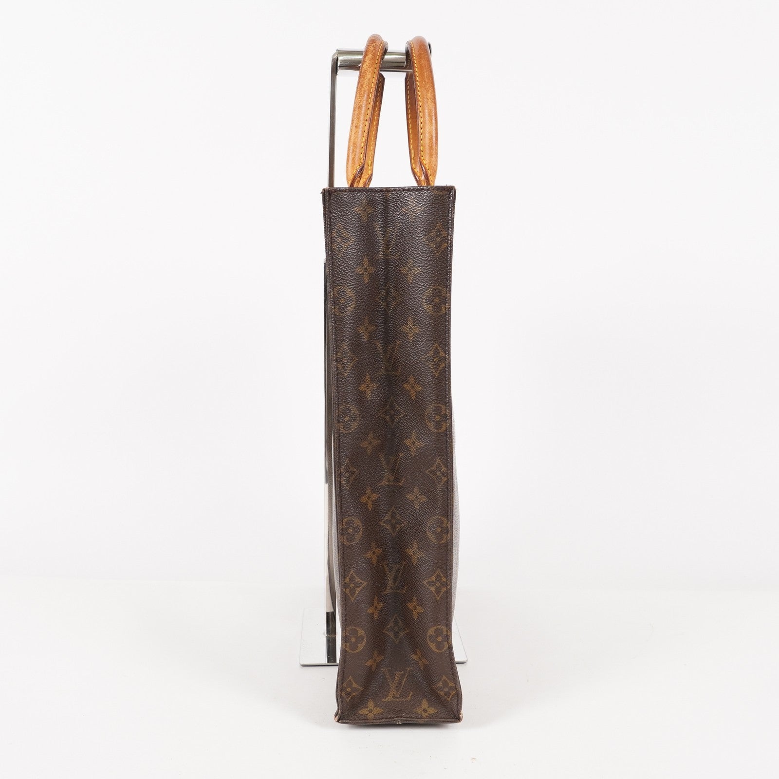 LOUIS VUITTON Sac Plat Handbag Monogram Canvas Brown M51140 06E441980004