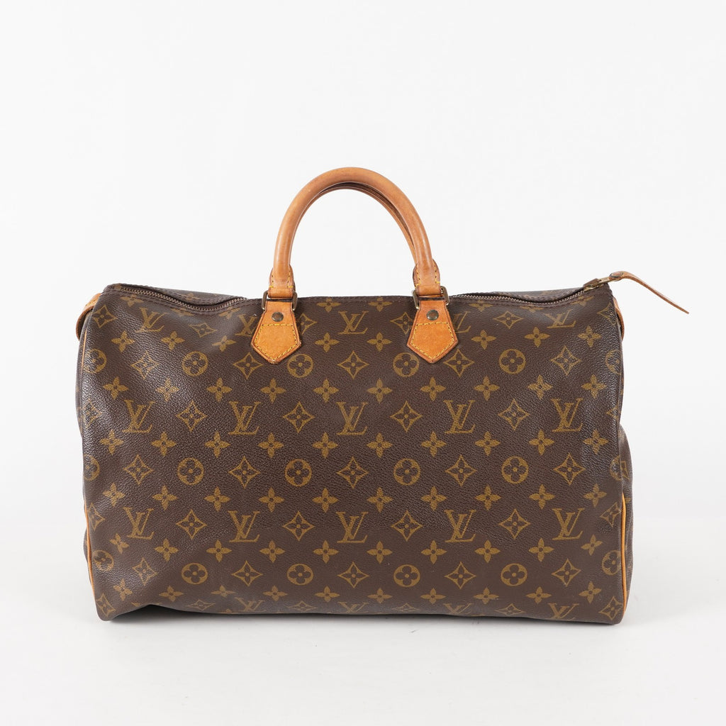Authentic Louis Vuitton Monogram Speedy 40 Hand Boston Bag M41522 03E476380011