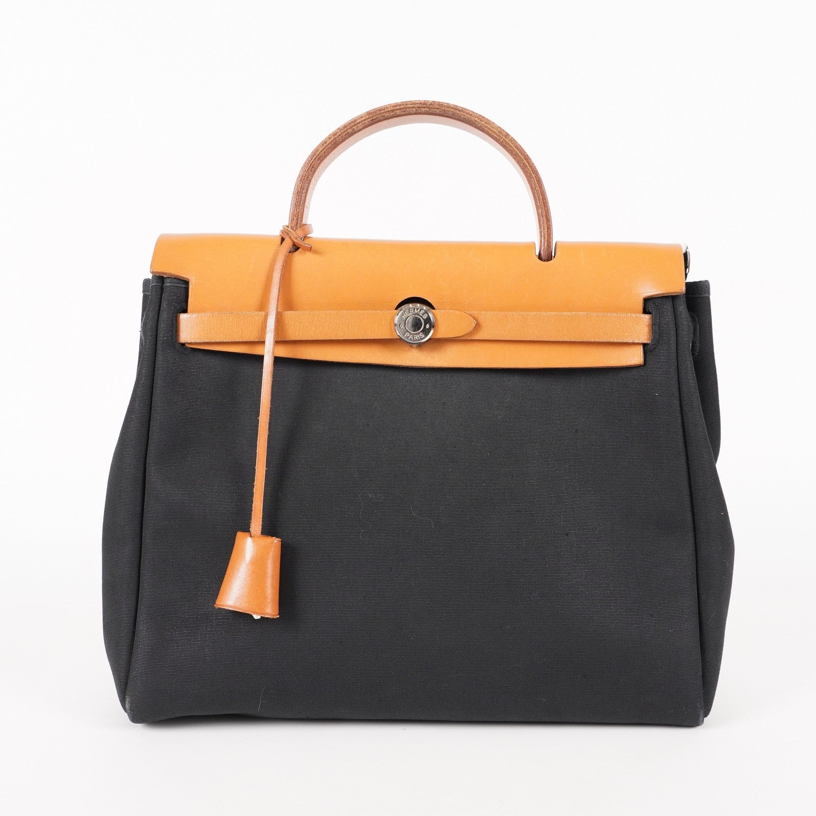 Hermes Herbag Toile and Leather PM 05E095720029