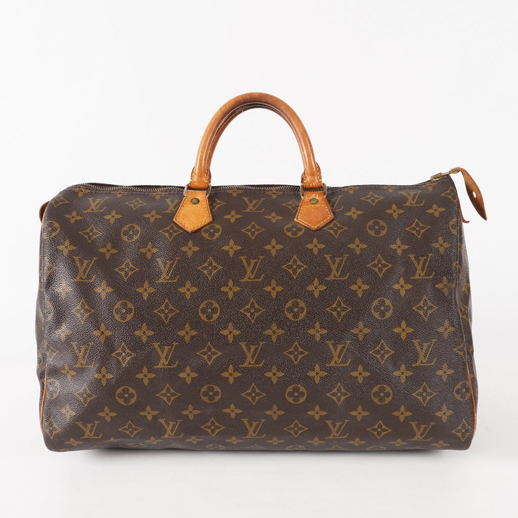 Authentic Louis Vuitton Monogram Speedy 40 M41522 Hand Boston Bag 03E125830011