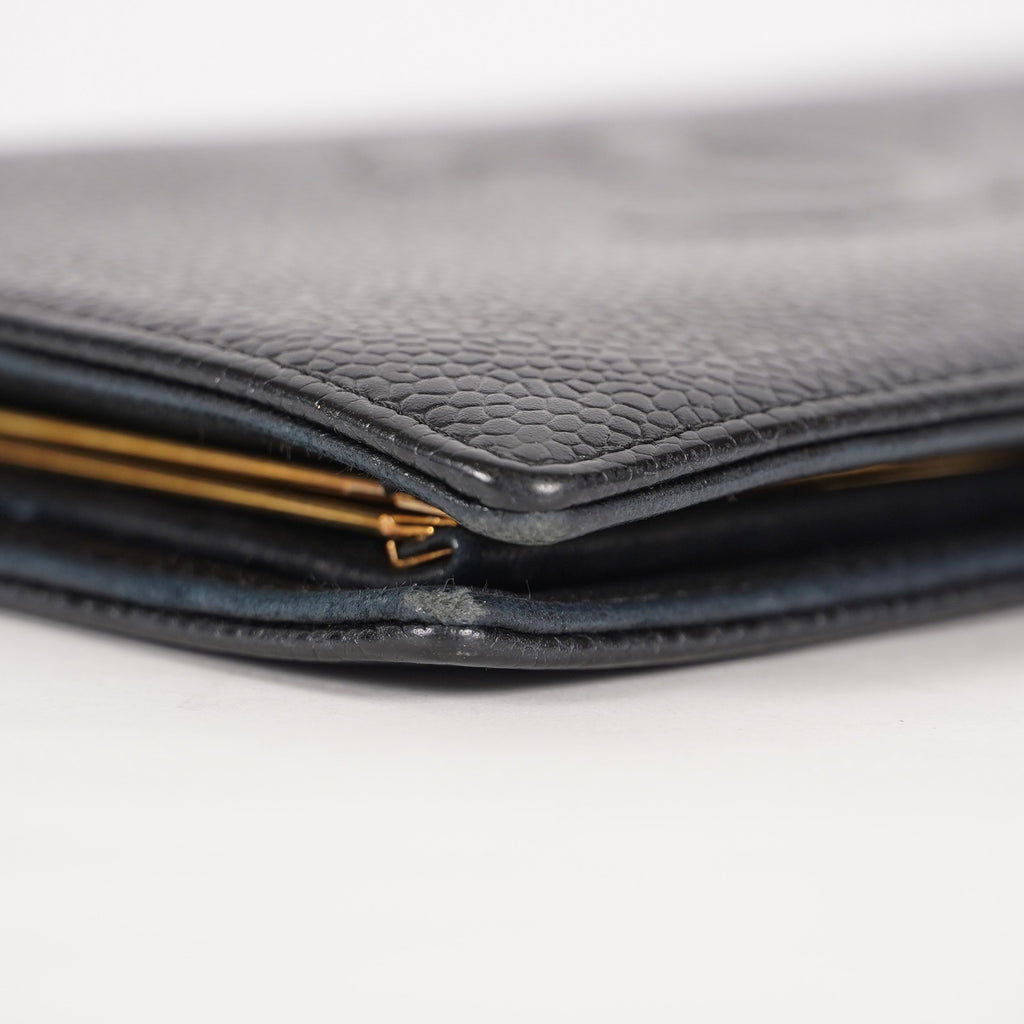 Chanel Black Calfskin Long Wallet Purse 02A052516805
