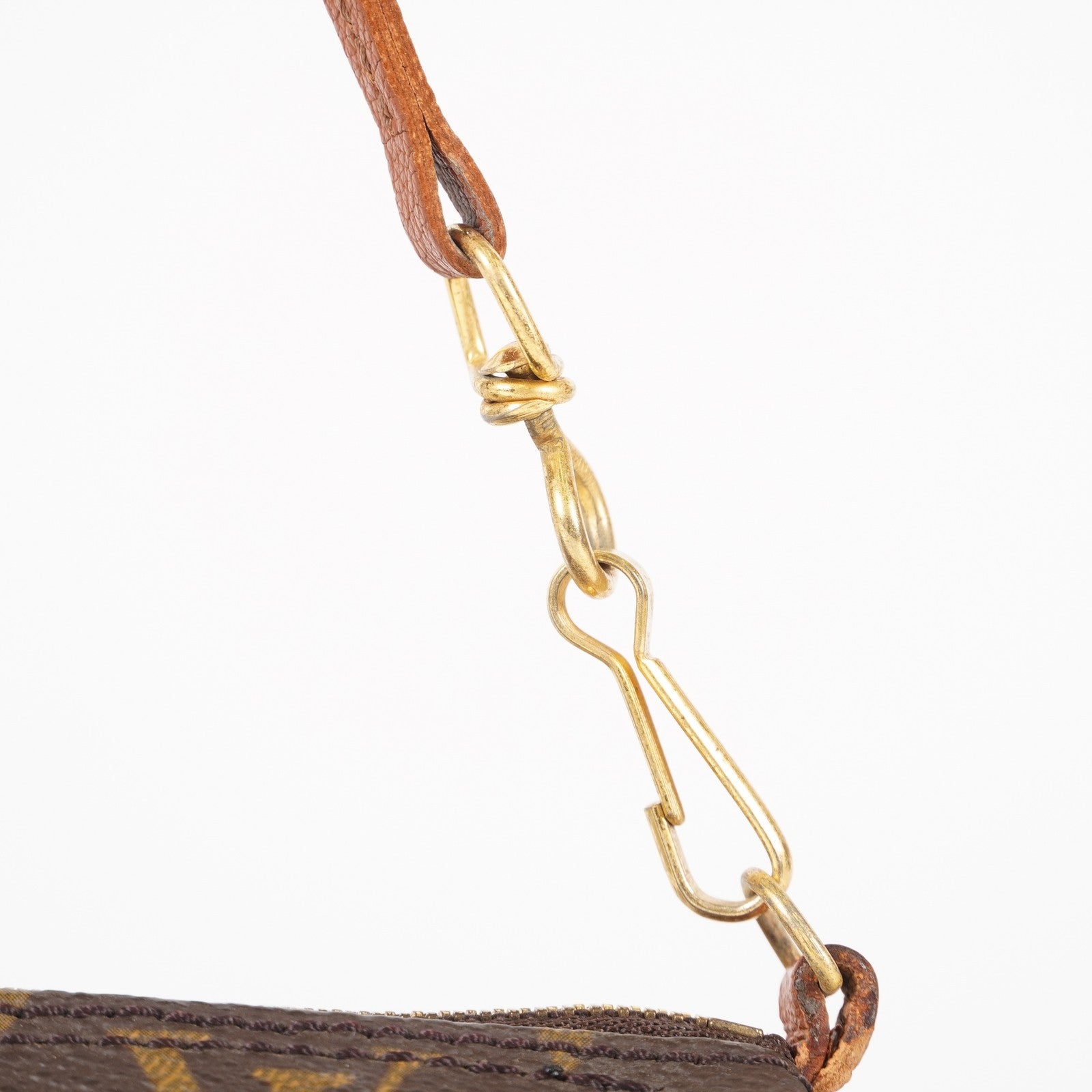 LOUIS VUITTON Monogram Papillon Pouch LV Auth vintage 05E542090016