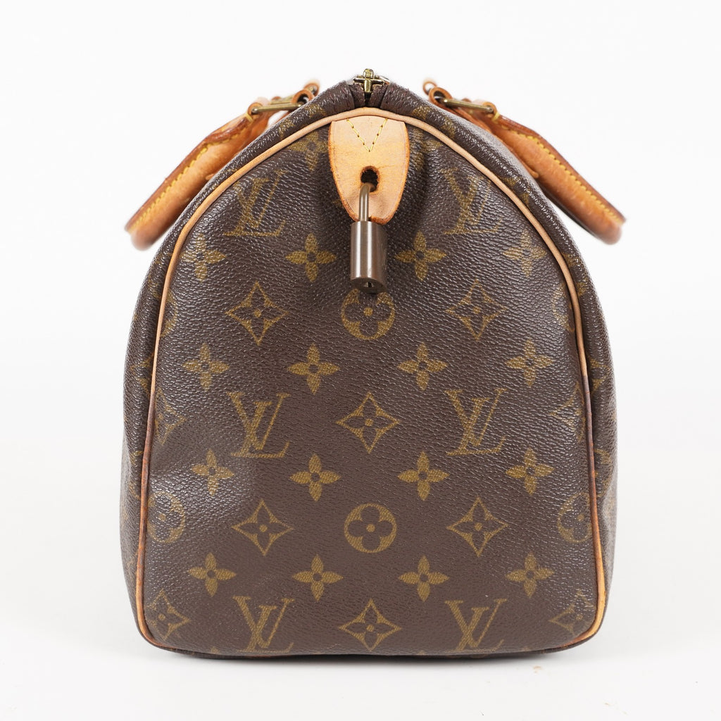 Authentic Louis Vuitton Monogram Speedy 30  Handbag M41526 vintage 05E284730029