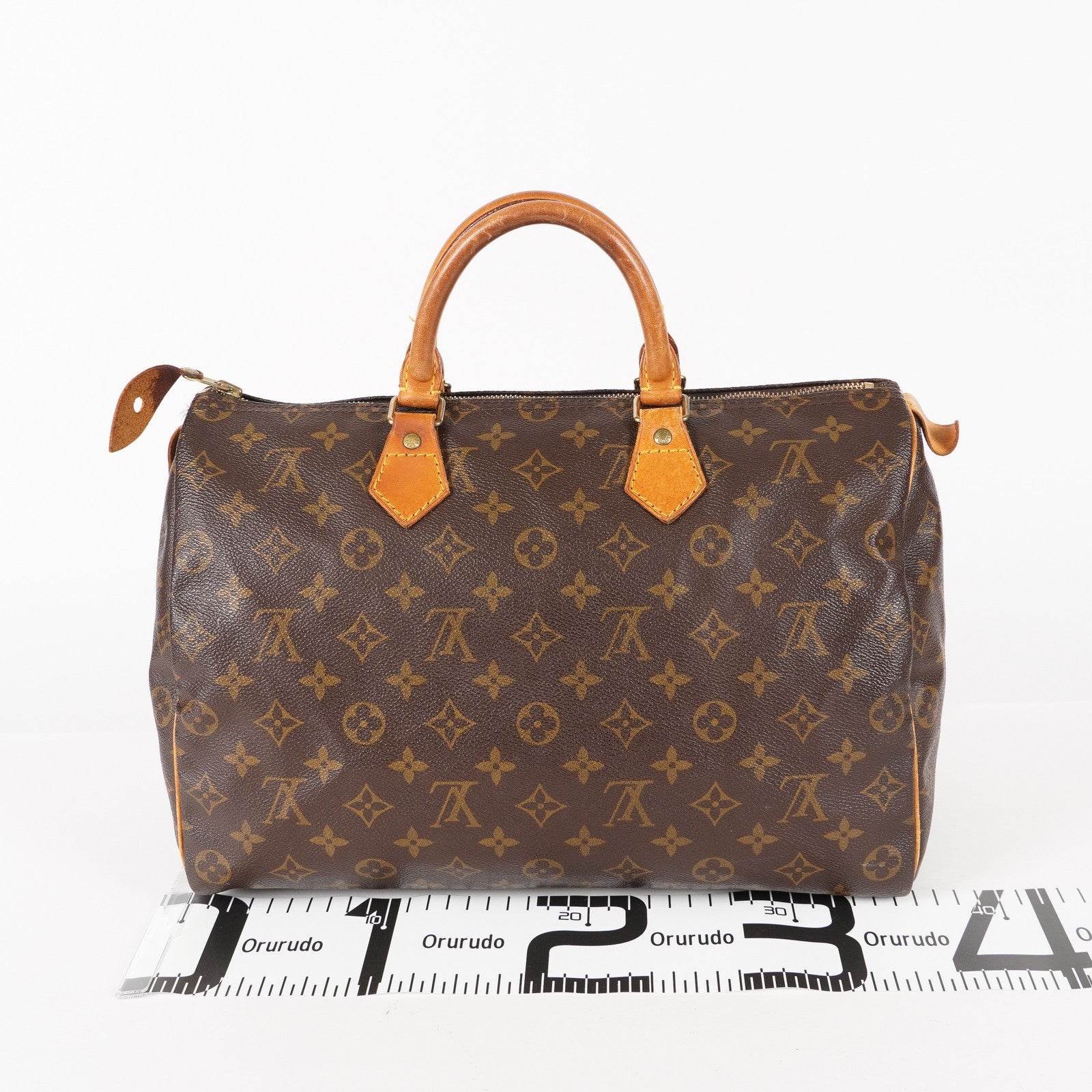 Authentic Louis Vuitton Monogram Speedy 35 M41524 vintage Handbag 05E186050013