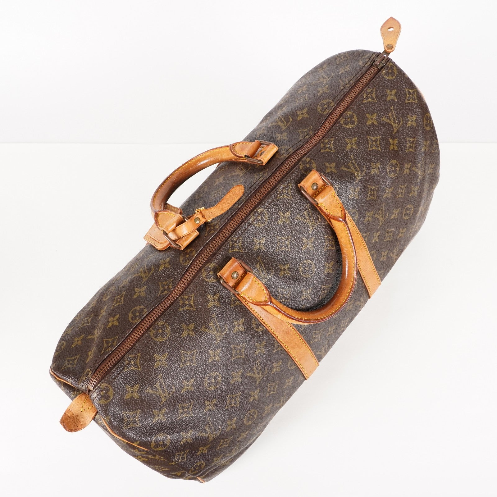 LOUIS VUITTON Keepall 50 Monogram Boston Bag Brown vintage M41426 06E593775204