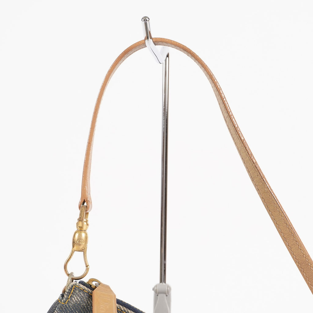 Christian Dior Trotter Blue Denim Mini Saddle Bag 02A115548405