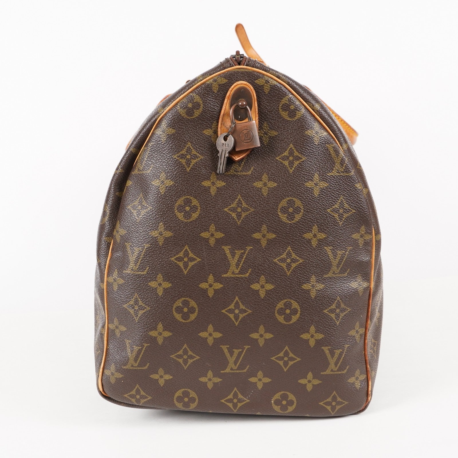 LOUIS VUITTON Keepall 50 Monogram Boston Bag Brown vintage M41426 06E593775204
