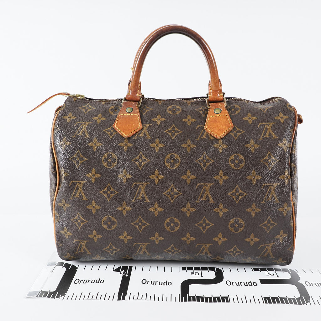 Authentic Louis Vuitton Monogram Speedy 30 M41526 Handbag vintage 03A255720027