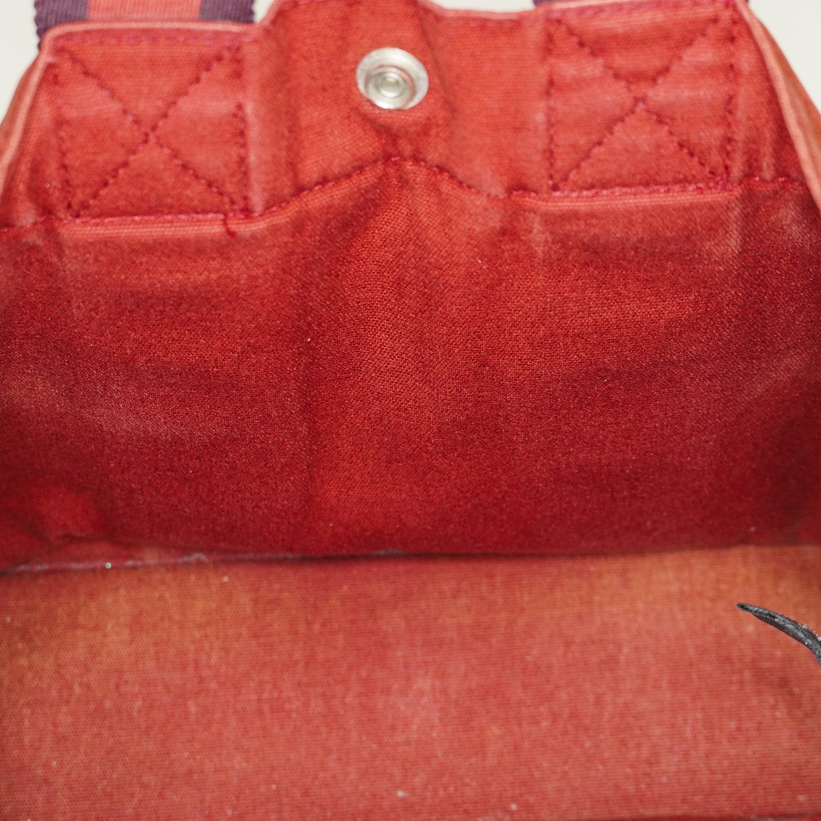 Authentic Hermes Fourre Tout PM Bordeaux Red Canvas Small Tote 04A07825007