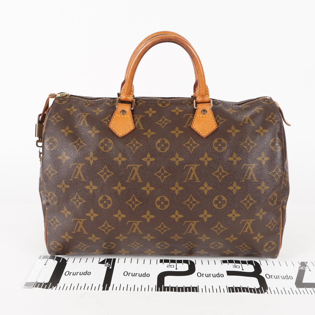 Authentic Louis Vuitton Monogram Speedy 35 M41524 vintage Handbag 05E216160013