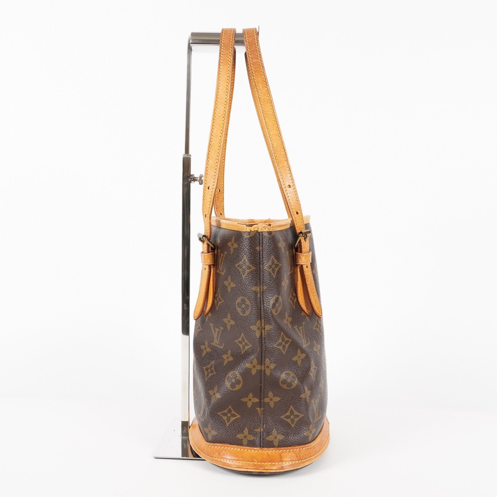 Authentic Louis Vuitton Monogram Bucket PM Shoulder Tote Bag M42238 05E212090016