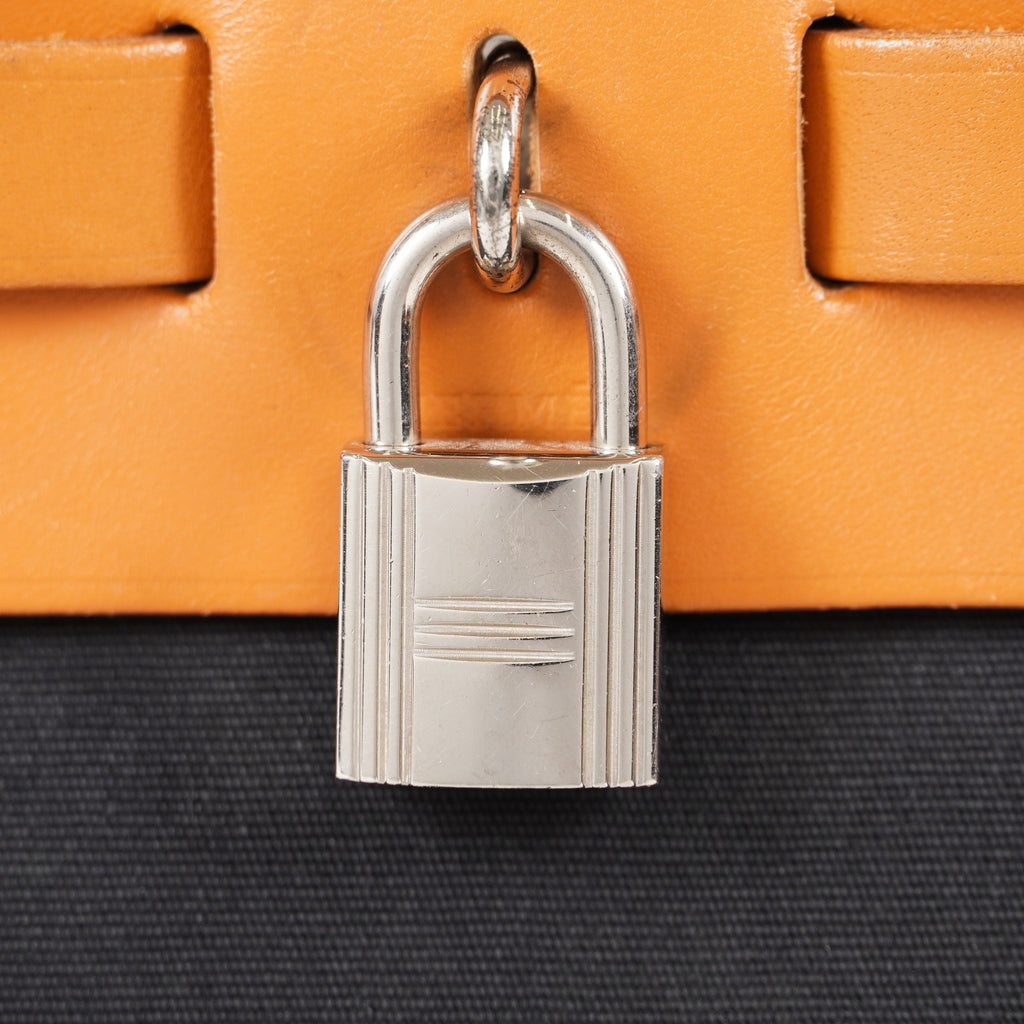 Hermes Herbag Toile and Leather PM 05E095720029