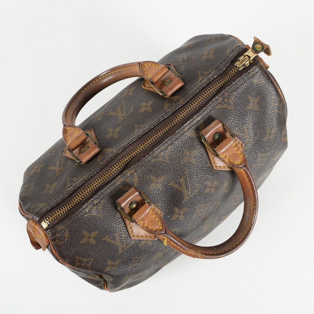 Authentic Louis Vuitton Monogram Speedy 25 M41528 Handbag vintage 03E085720025