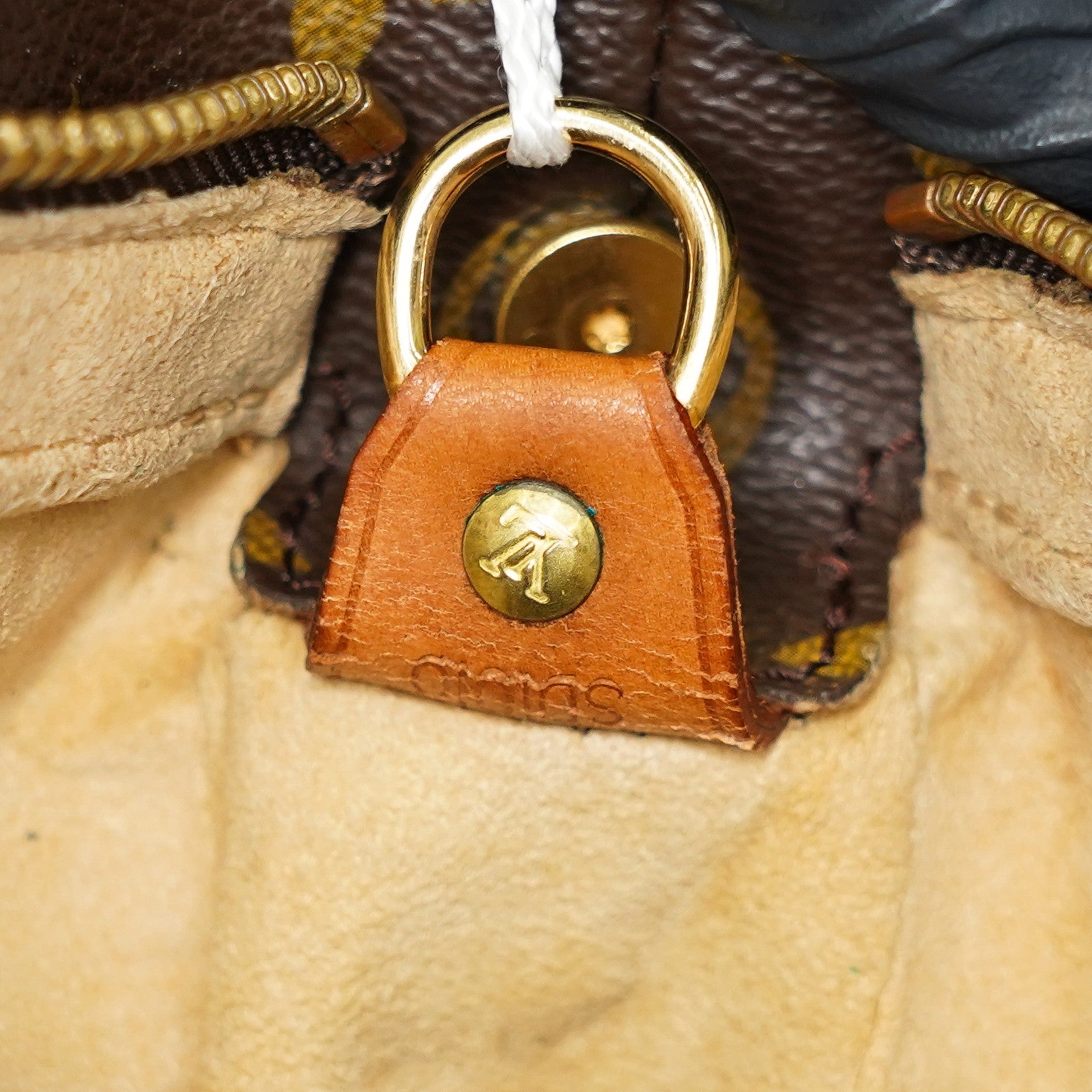 LOUIS VUITTON Looping GM Shoulder Bag Monogram Leather Brown M51145 05E053465029
