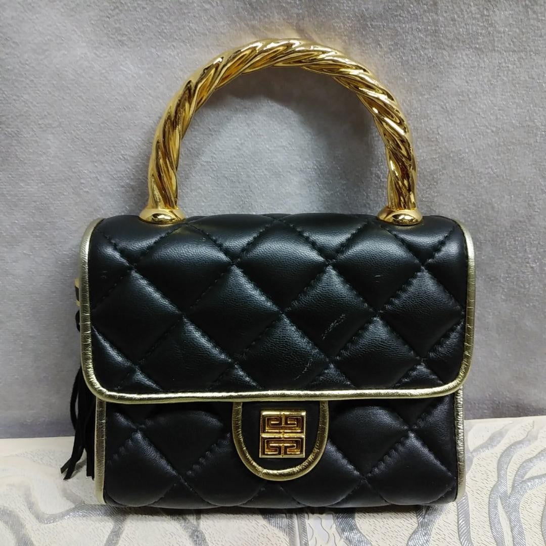 Tariff included Givenchy Mini Handbag Matelasse Quilted Bag Black 06M013500013