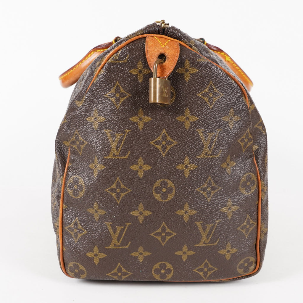 Authentic Louis Vuitton Monogram Speedy 35 M41524 vintage Handbag 05E095940013