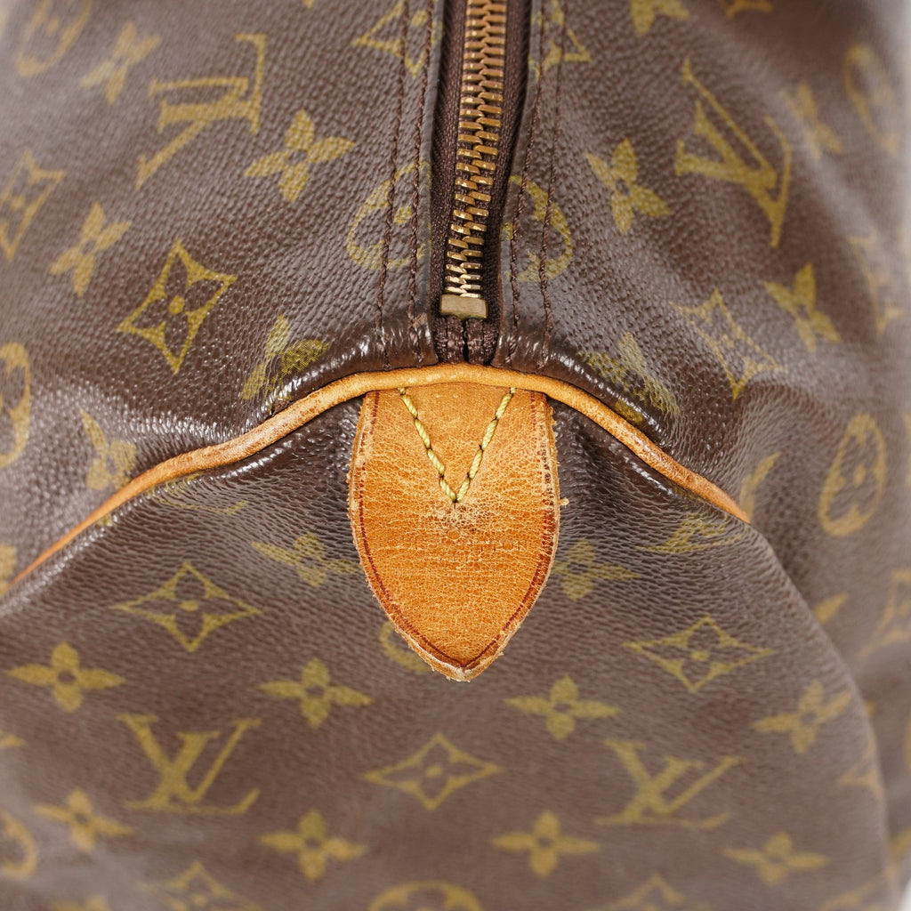 Authentic Louis Vuitton Monogram Speedy 35 M41524 Handbag 01E054950021