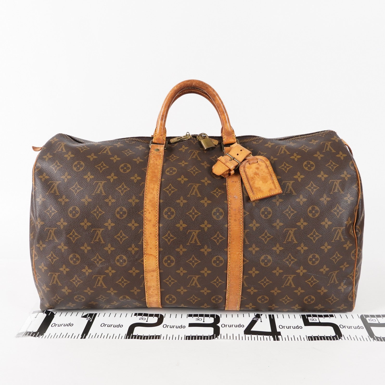 Authentic Louis Vuitton Monogram Keepall 55 Travel Bag M41424 02A214004011