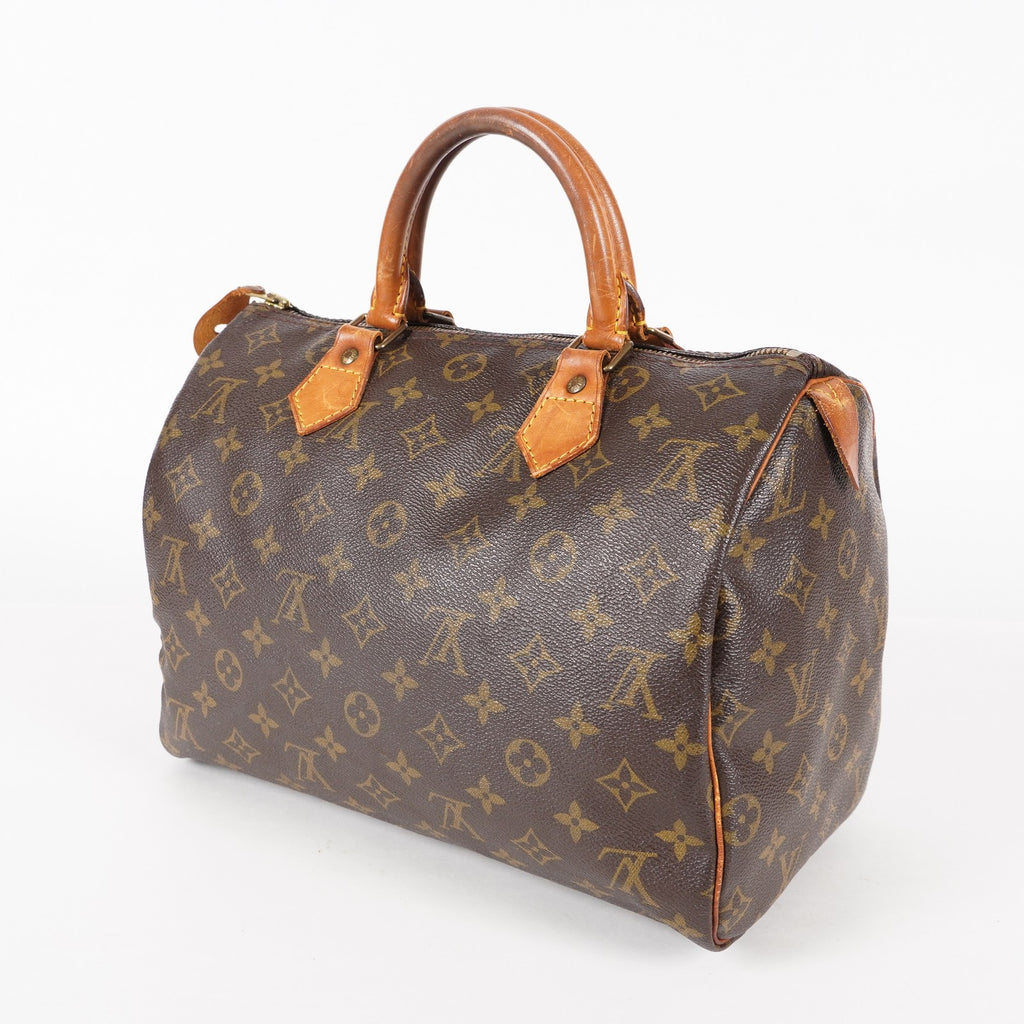 Authentic Louis Vuitton Monogram Speedy 30  Handbag M41526 vintage 05E076050013