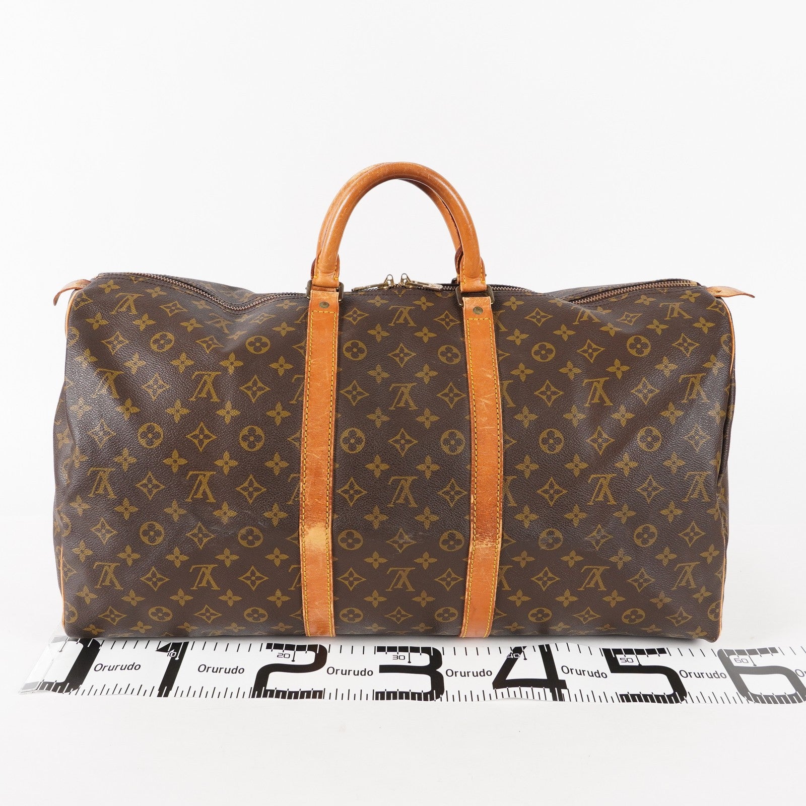 Authentic Louis Vuitton Monogram Keepall 55 Travel Bag M41424 02A194232811