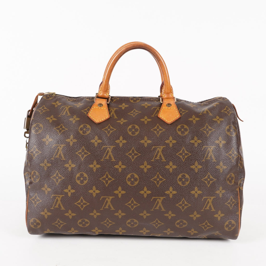 Authentic Louis Vuitton Monogram Speedy 35 M41524 vintage Handbag 05E216160013