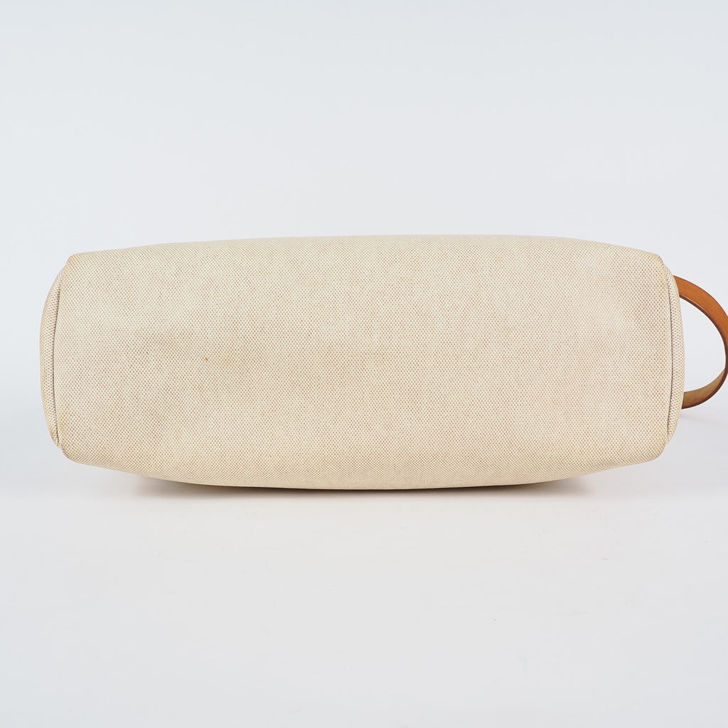Hermes Herbag MM Handbags Leather White 04A044633207