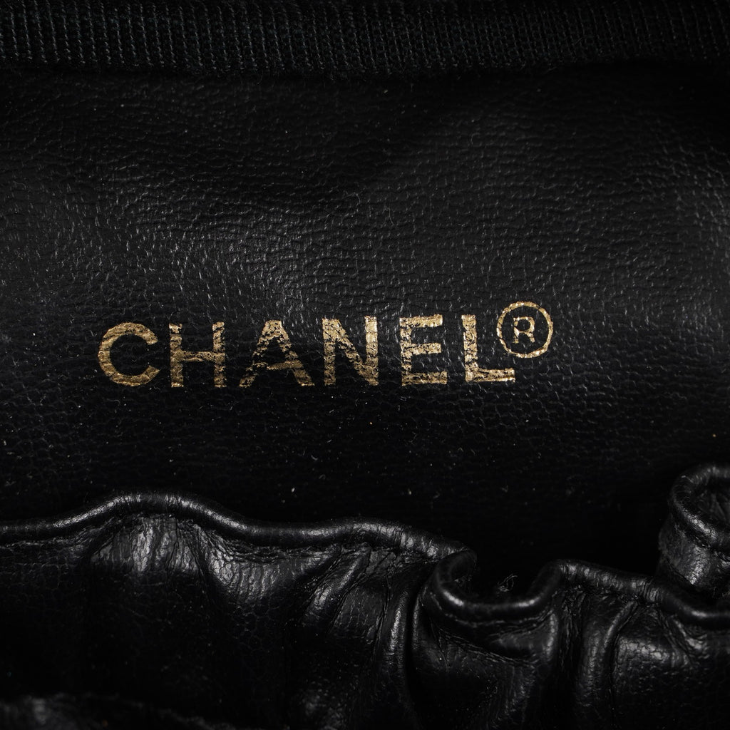 Chanel Vanity Cosmetic Case Black Caviar Leather Bag 05E597040016