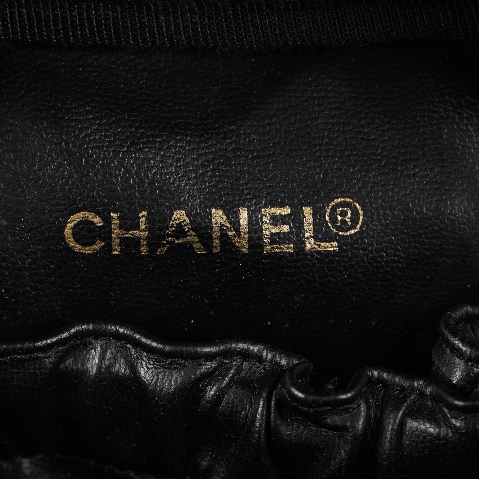 Chanel Vanity Cosmetic Case Black Caviar Leather Bag 05E597040016
