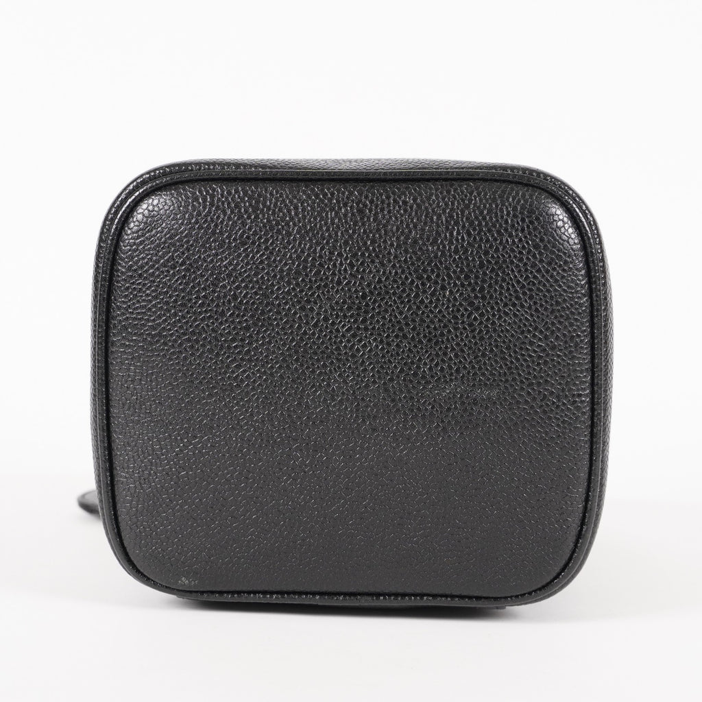 Chanel Vanity Cosmetic Case Black Caviar Leather Bag 05E597040016