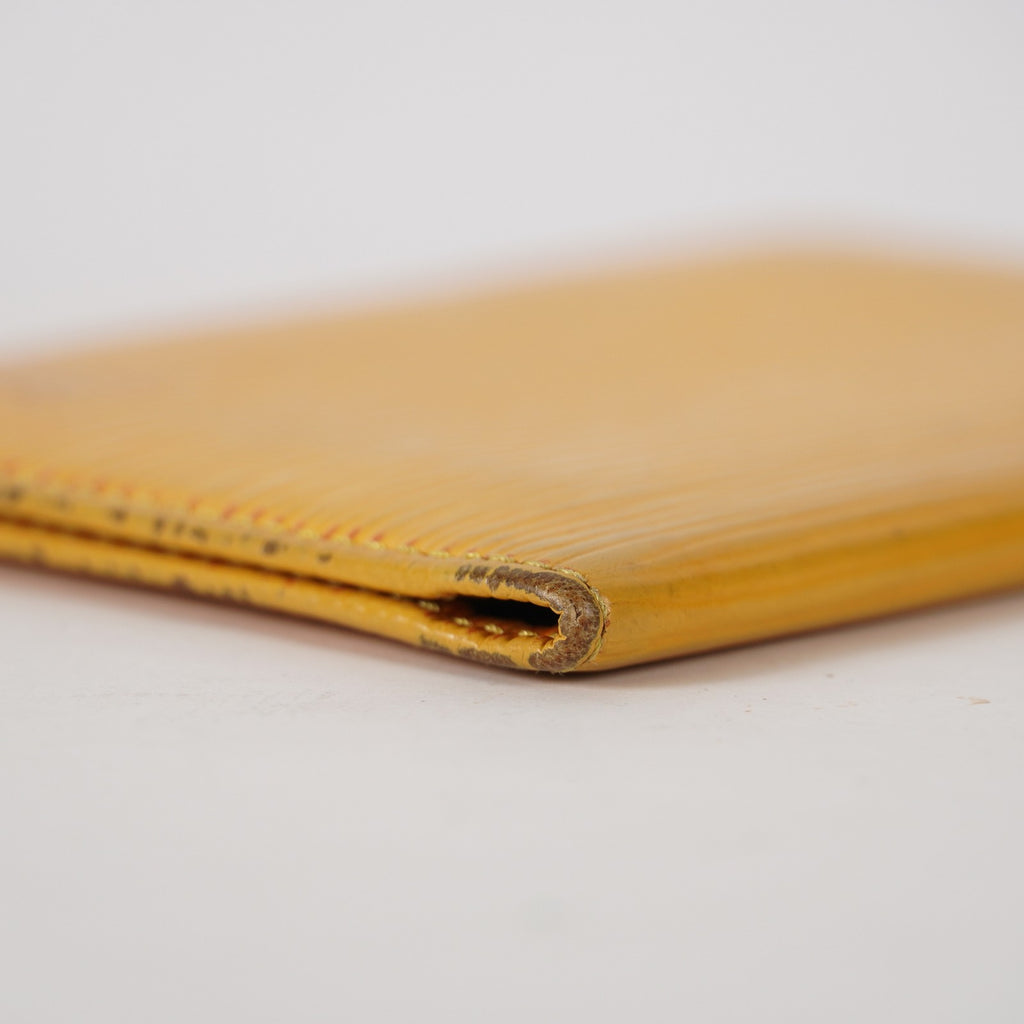 LOUIS VUITTON SARAH PORTE FEUILLE YELLOW OCHRE EPI LEATHER LONG WALLET XY216