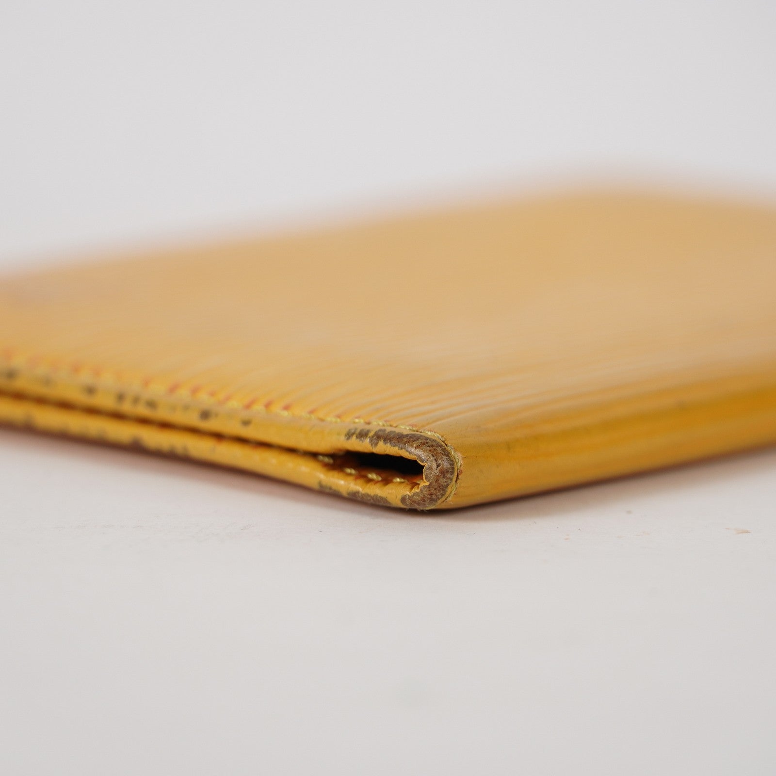 LOUIS VUITTON SARAH PORTE FEUILLE YELLOW OCHRE EPI LEATHER LONG WALLET XY216