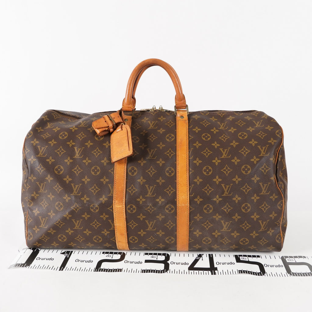 Authentic Louis Vuitton Monogram Keepall 55 Travel Bag M41424 03E285830011