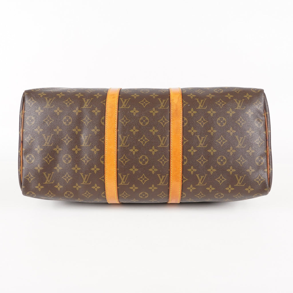 LOUIS VUITTON Keepall 50 Monogram Boston Bag Brown vintage M41426 06E593775204