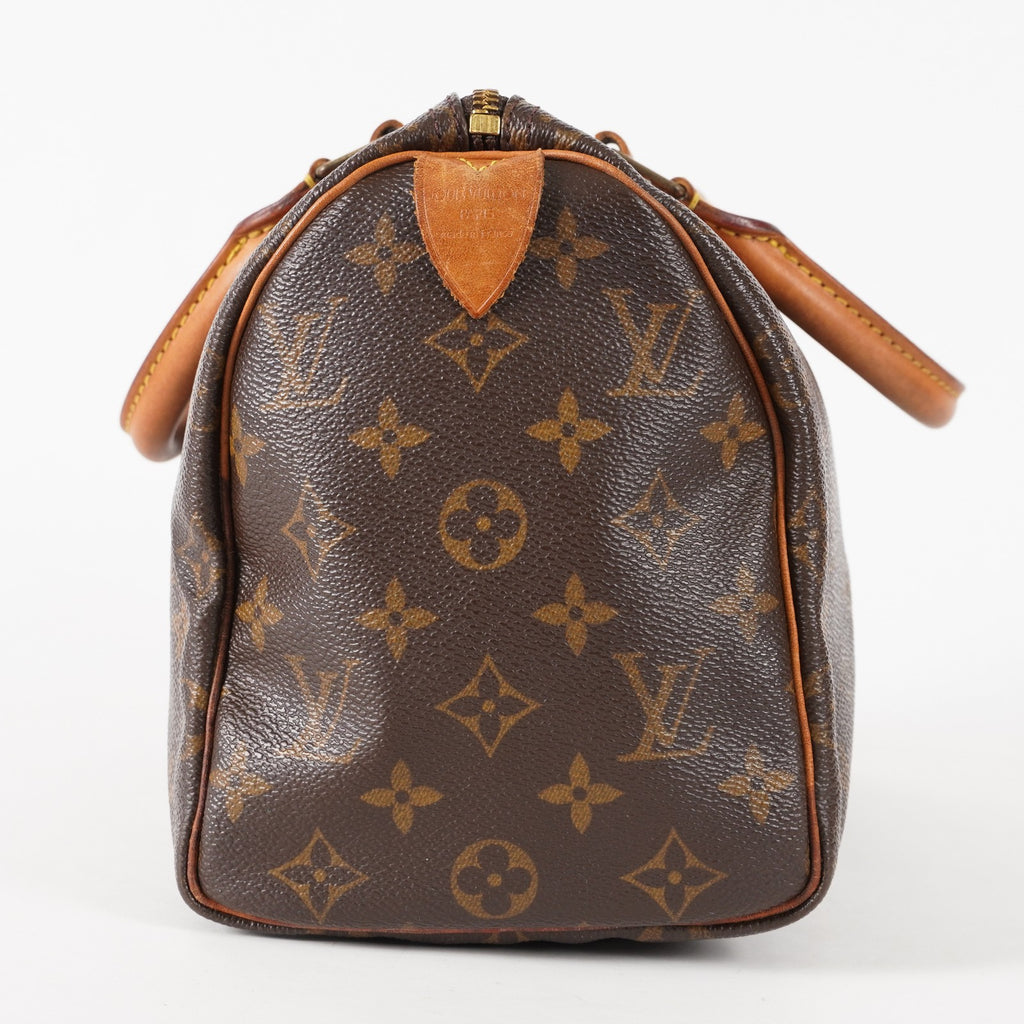 Authentic Louis Vuitton Monogram Speedy 25 M41528 Handbag vintage 03E117810011