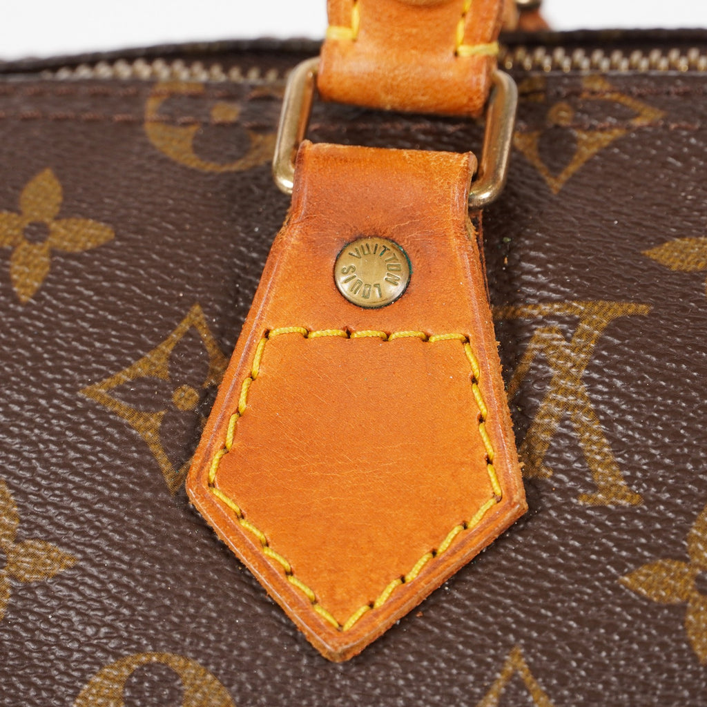 Authentic Louis Vuitton Monogram Speedy 35 M41524 vintage Handbag 05E186050013