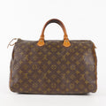 Authentic Louis Vuitton Monogram Speedy 35 M41524 Handbag 01E054950021