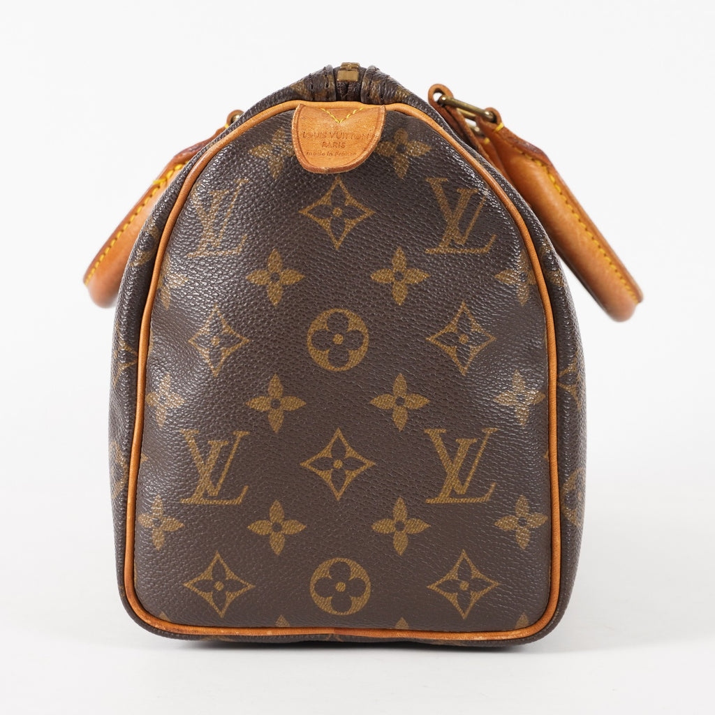 Authentic Louis Vuitton Monogram Speedy 25 Handbag vintage M41528 03E068030011