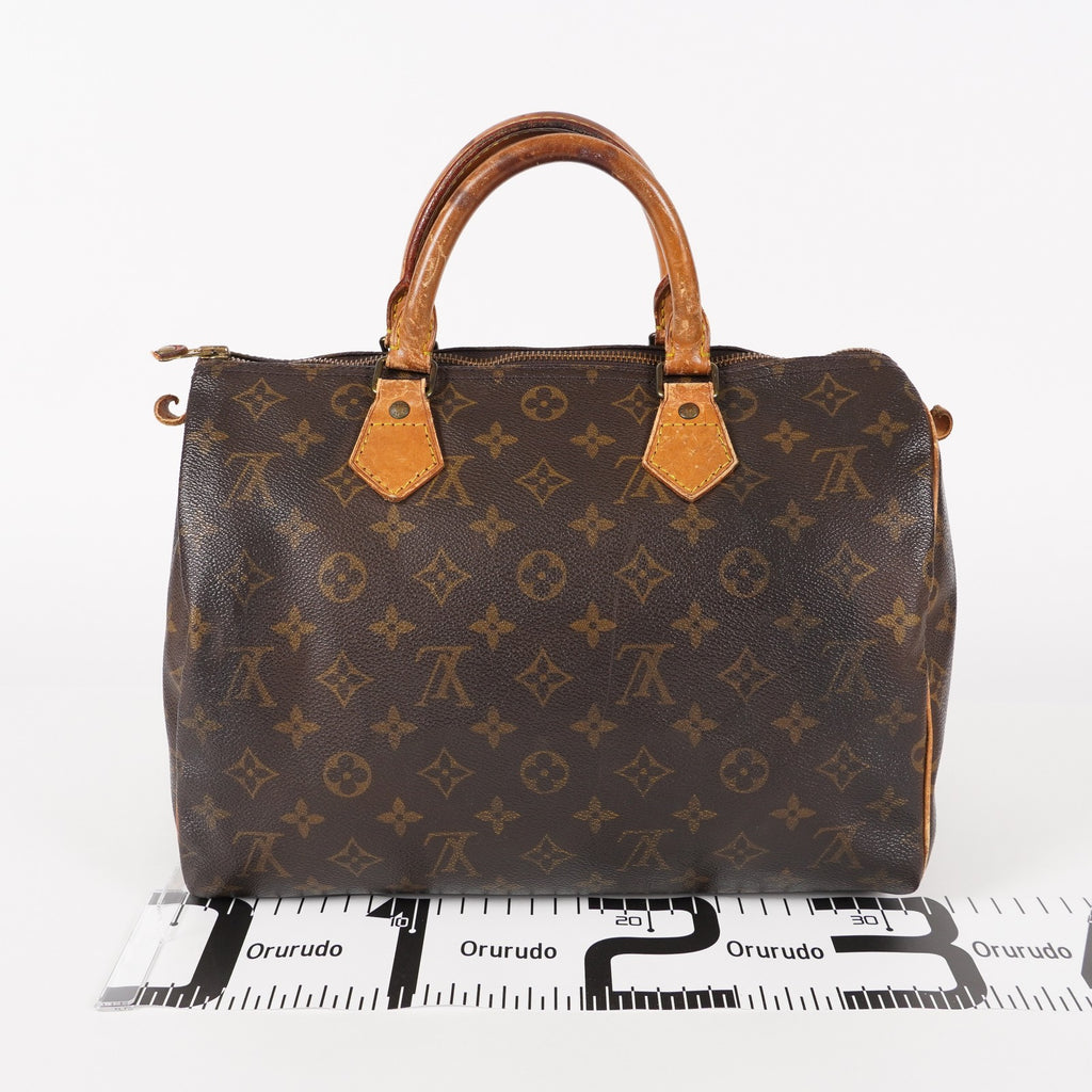 Authentic Louis Vuitton Monogram Speedy 30  Handbag M41526 vintage 05E134180016