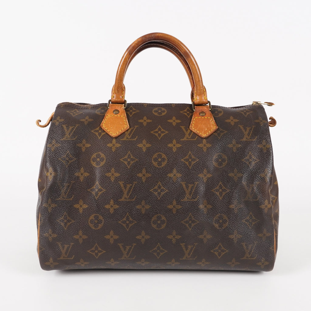 Authentic Louis Vuitton Monogram Speedy 30  Handbag M41526 vintage 05E134180016
