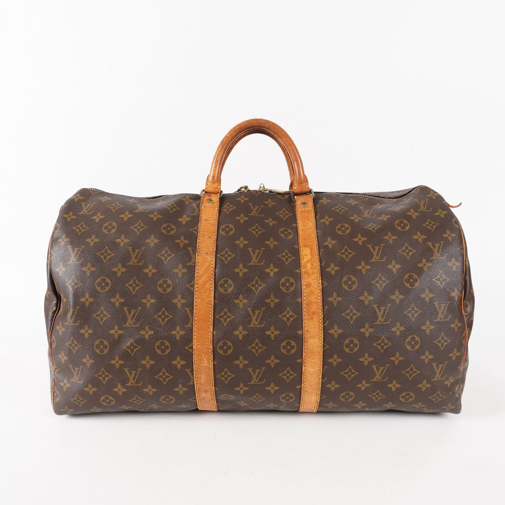 Authentic Louis Vuitton Monogram Keepall 55 Travel Bag M41424 02A214004011