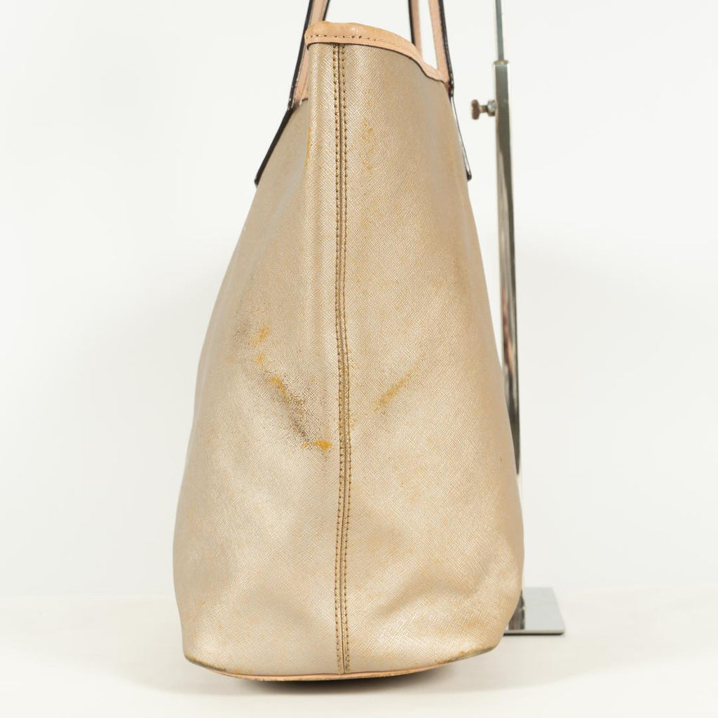 COACH handbag gold beige leather Simple design With  long strap  Tariff included