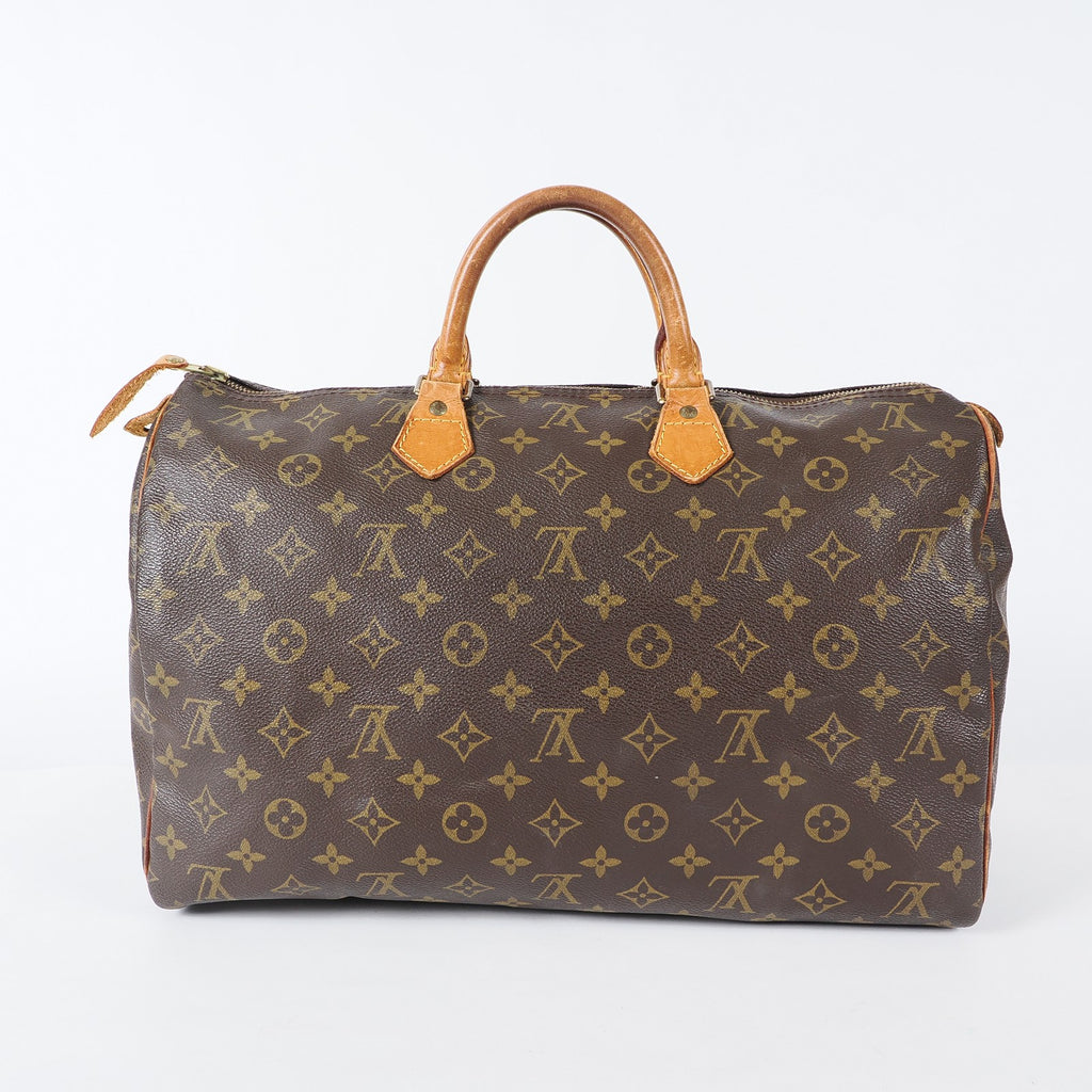 Authentic Louis Vuitton Monogram Speedy 40 Hand Boston Bag M41522 04A066006007