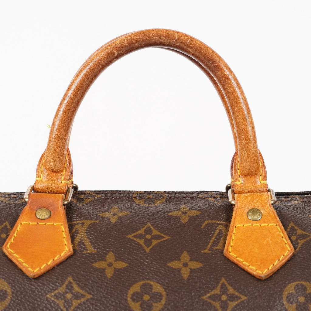 Authentic Louis Vuitton Monogram Speedy 35 M41524 vintage Handbag 05E186050013