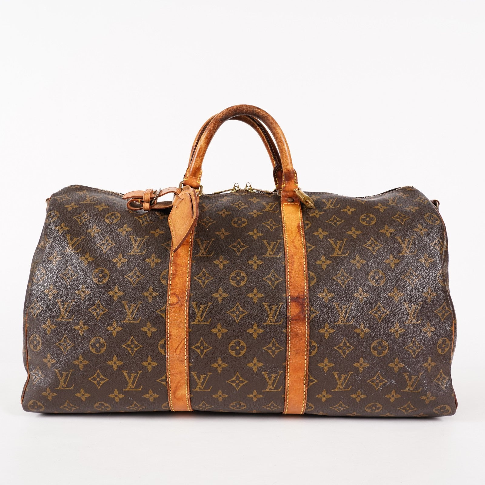 LOUIS VUITTON Keepall 50 M41426 Monogram Boston Bag Brown vintage 03T083900006