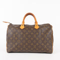 Authentic Louis Vuitton Monogram Speedy 35 M41524 vintage Handbag 05E256050016