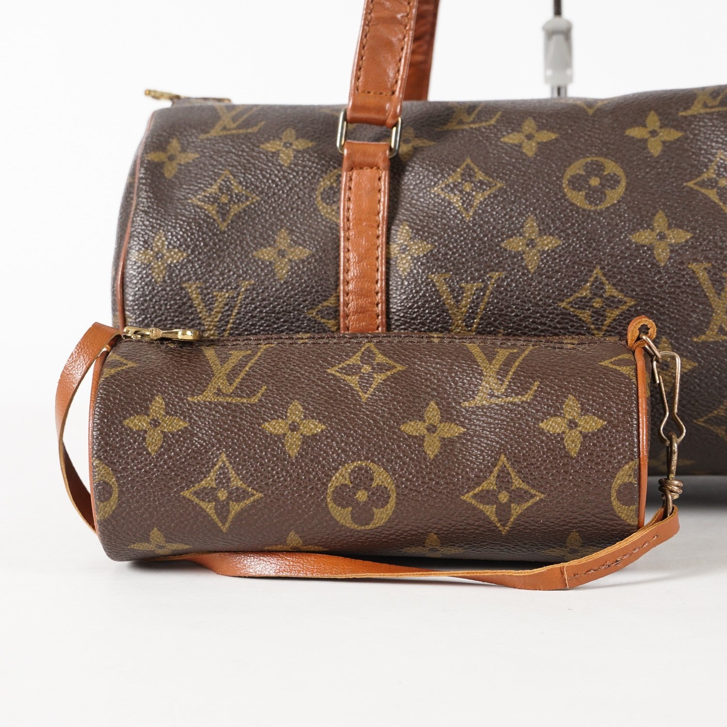 Auth LOUIS VUITTON Monogram Papillon 30 M51365 Handbag W/Pouch used 12E145500020