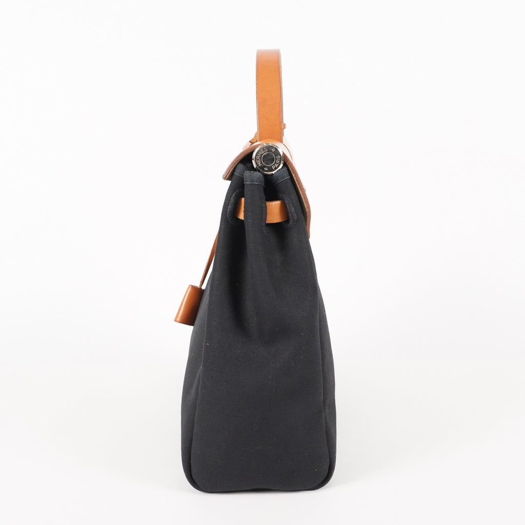 Hermes Herbag Toile and Leather PM 05E095720029