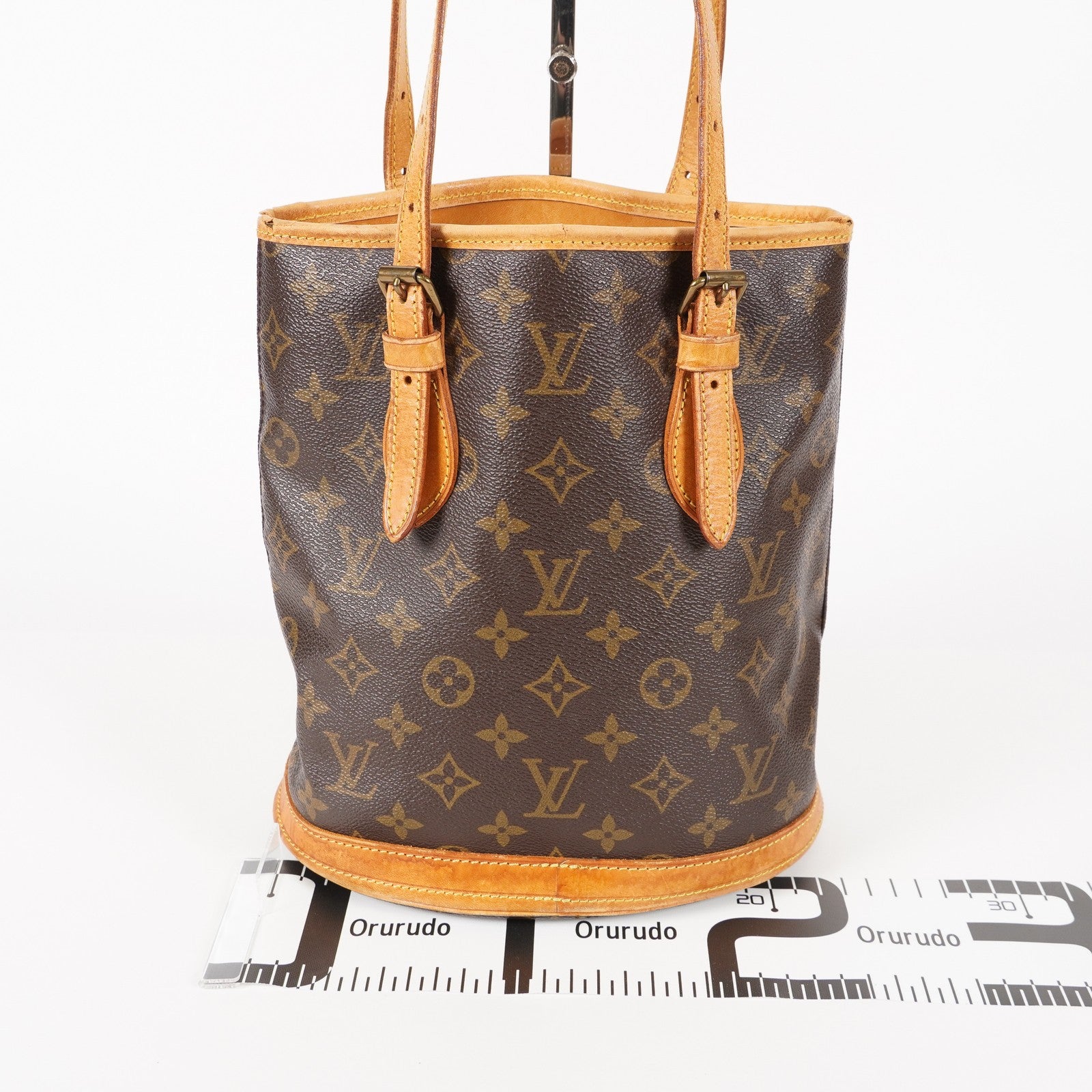 Authentic Louis Vuitton Monogram Bucket PM Shoulder Tote Bag M42238 05E212090016