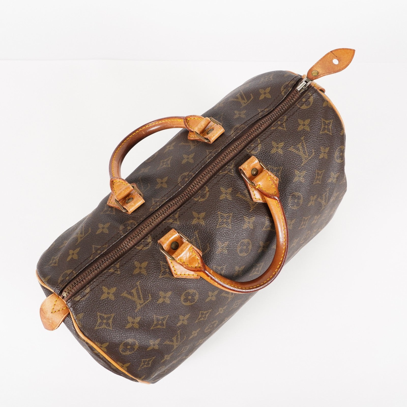 Authentic Louis Vuitton Monogram Speedy 35 M41524 vintage Handbag 05E256050016