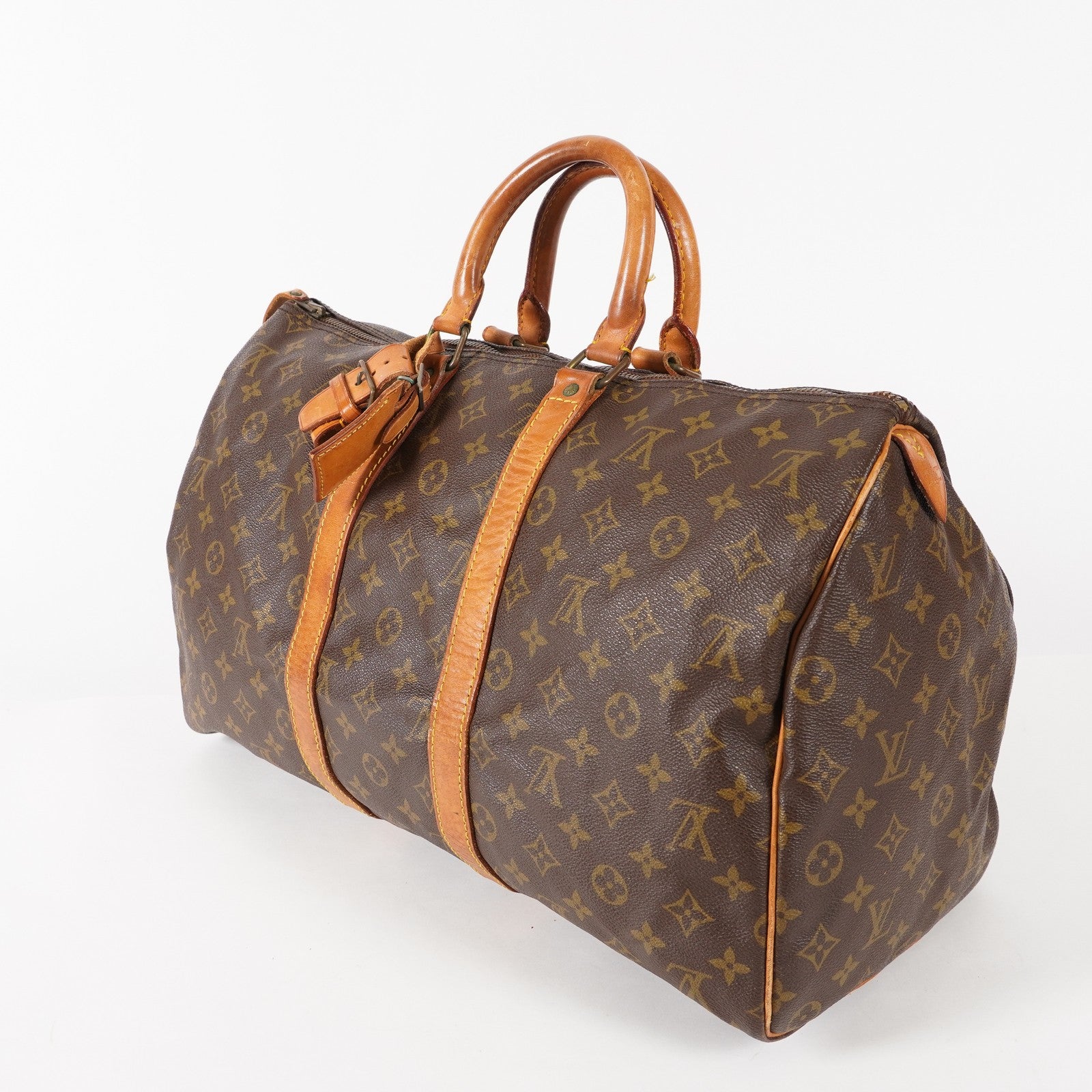 LOUIS VUITTON Keepall 45 M41428 Monogram Boston Bag Brown vintage 03E172750002